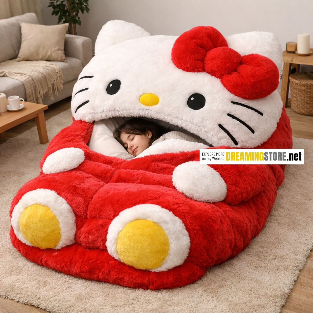 Hello Kitty Shaped Sleeping Bags