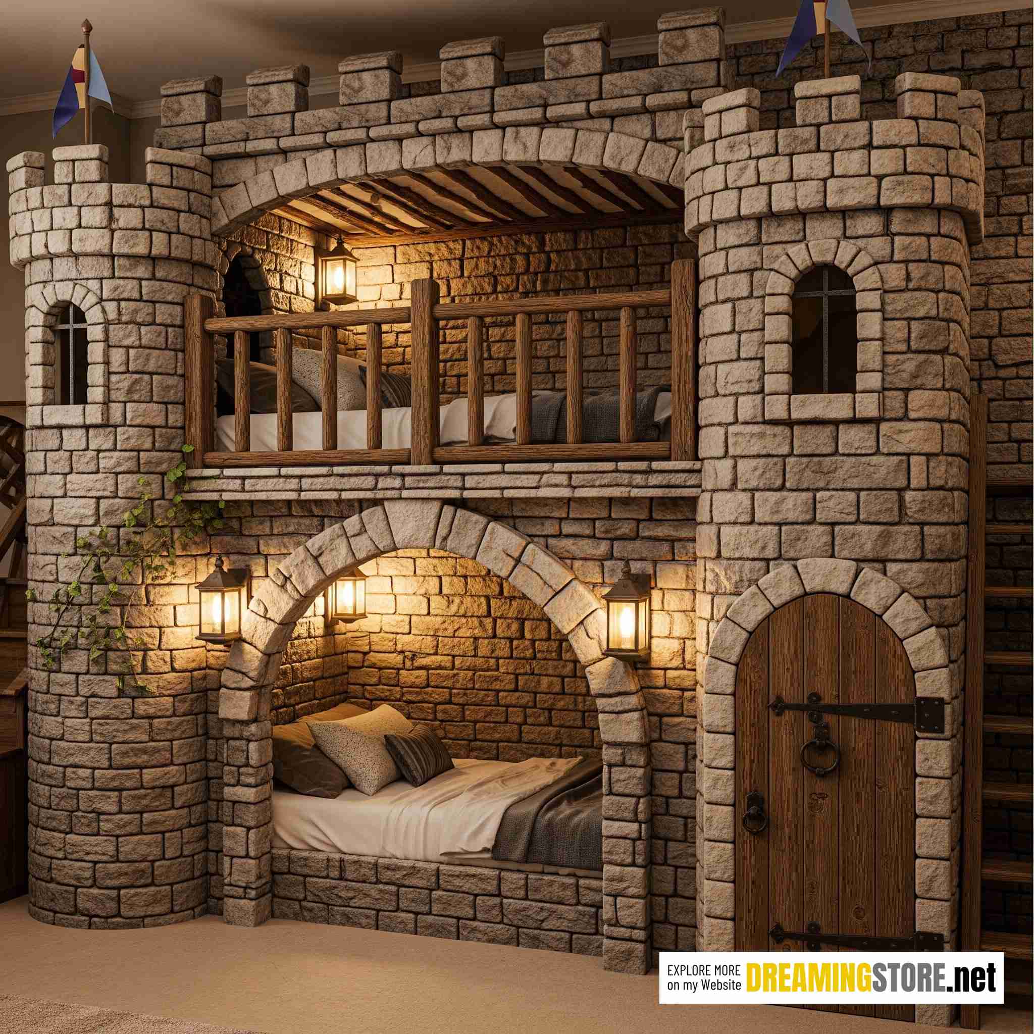 Castle-shaped Bunk Beds