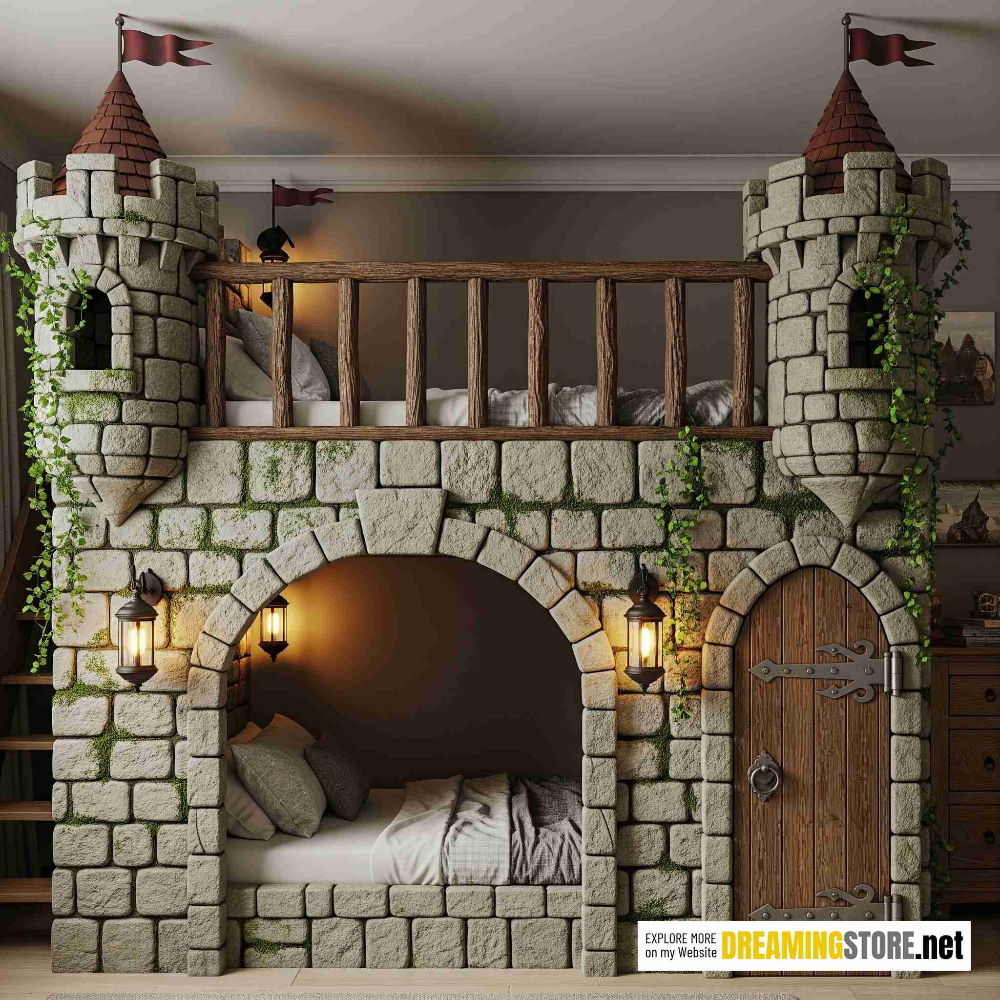 Castle-shaped Bunk Beds