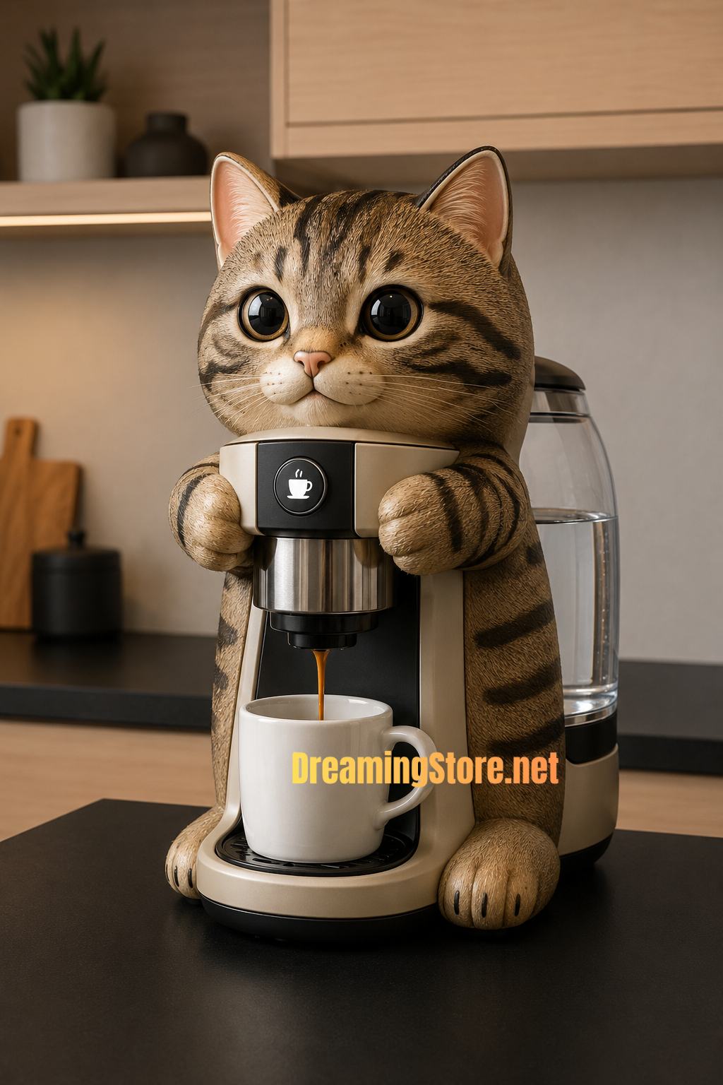 cat-shaped coffee maker