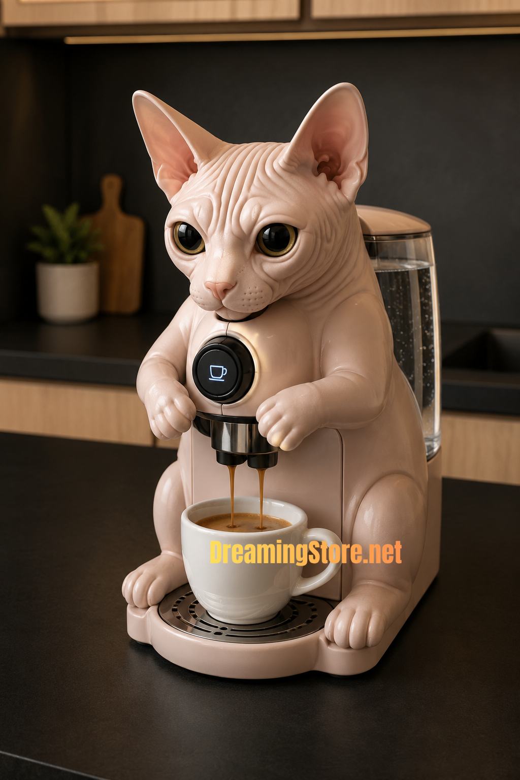 cat-shaped coffee maker
