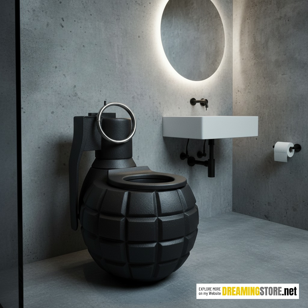 Grenade shaped Toilets