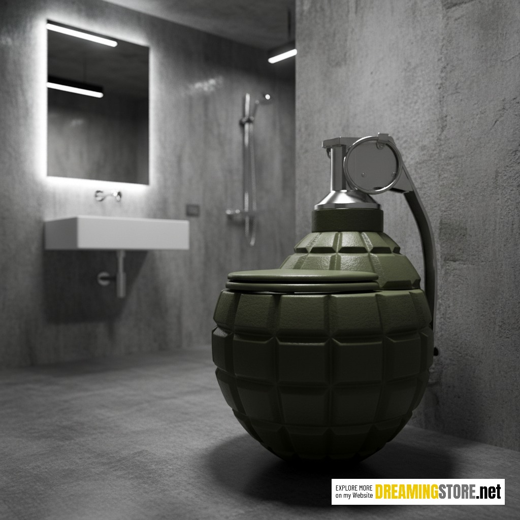 Grenade shaped Toilets