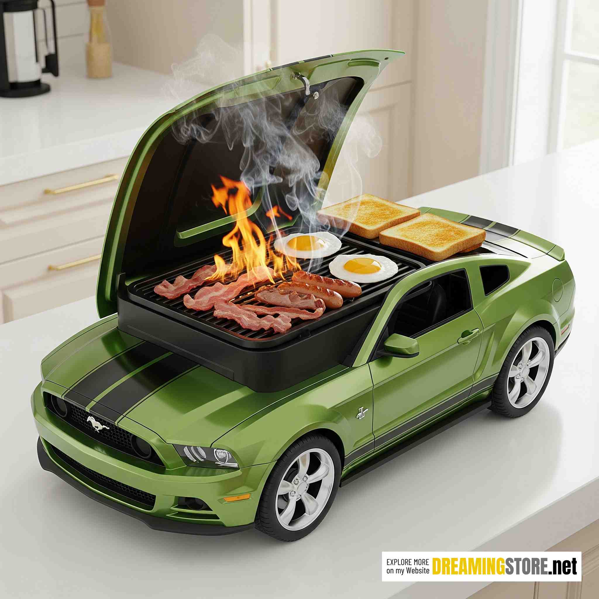 Mustang shaped Breakfast Stations