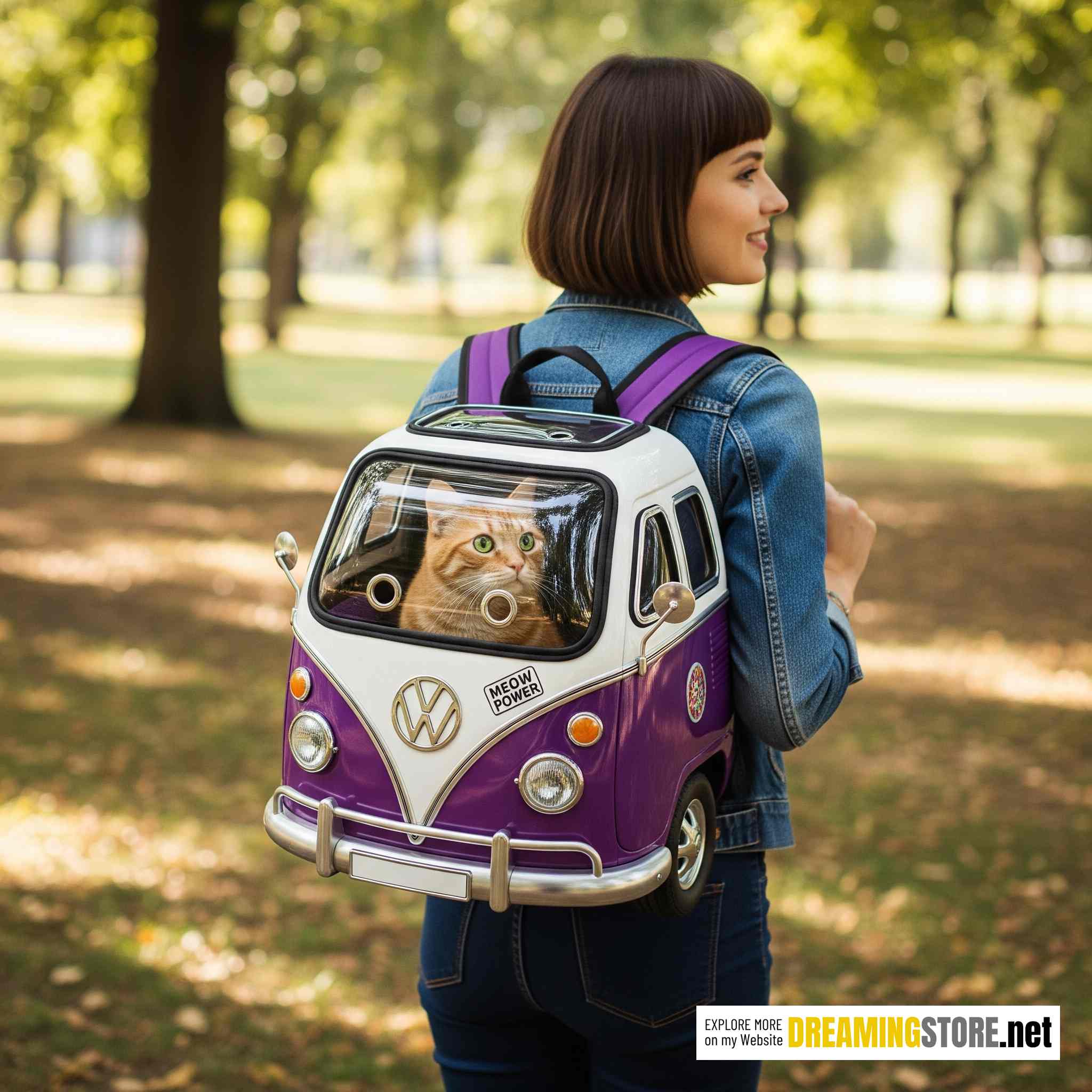 VW Bus Cat Carrier Backpack