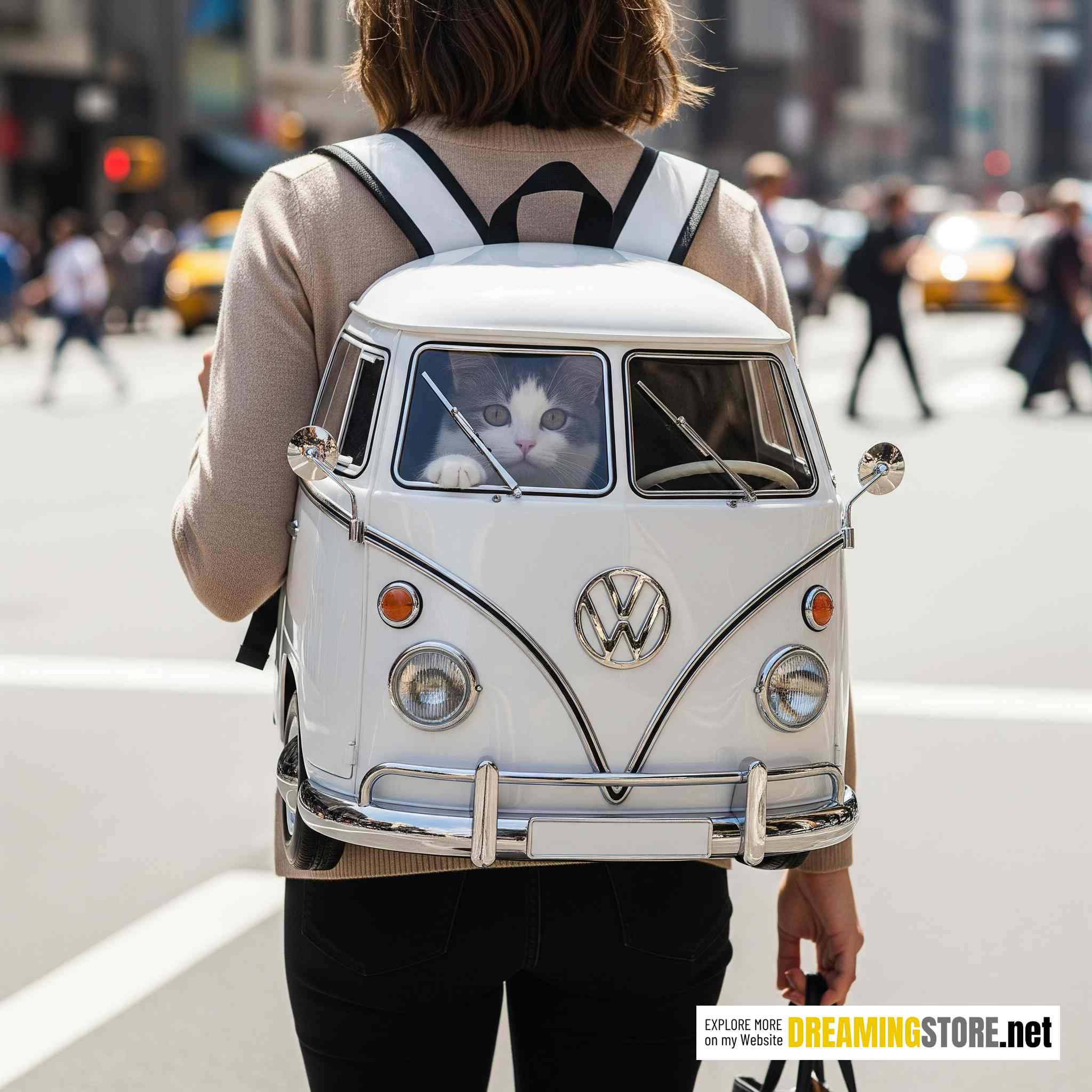 VW Bus Cat Carrier Backpack
