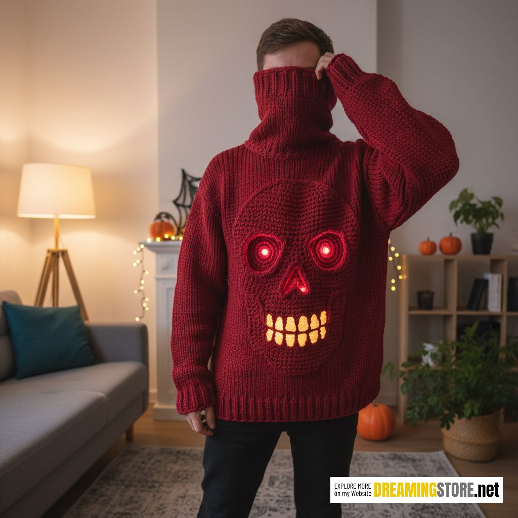 3D Skull Sweater
