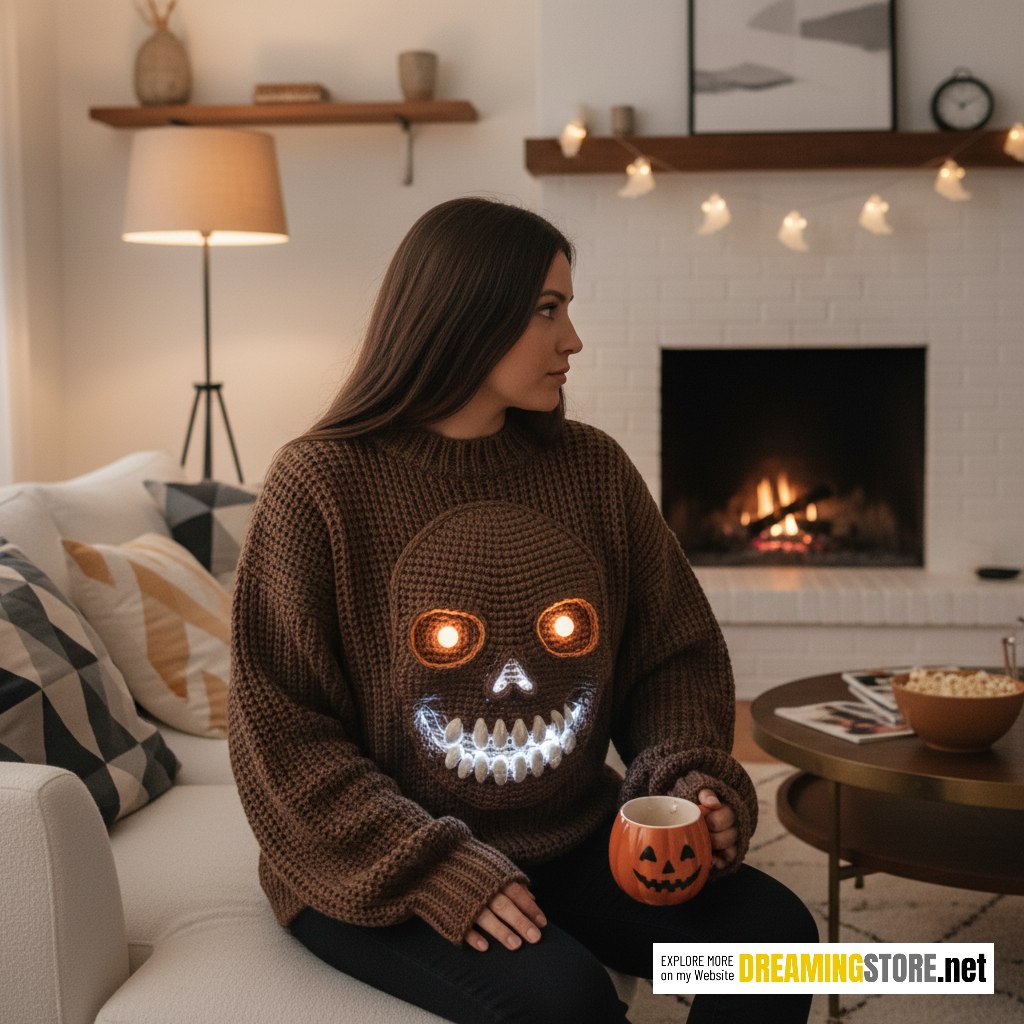 3D Skull Sweater