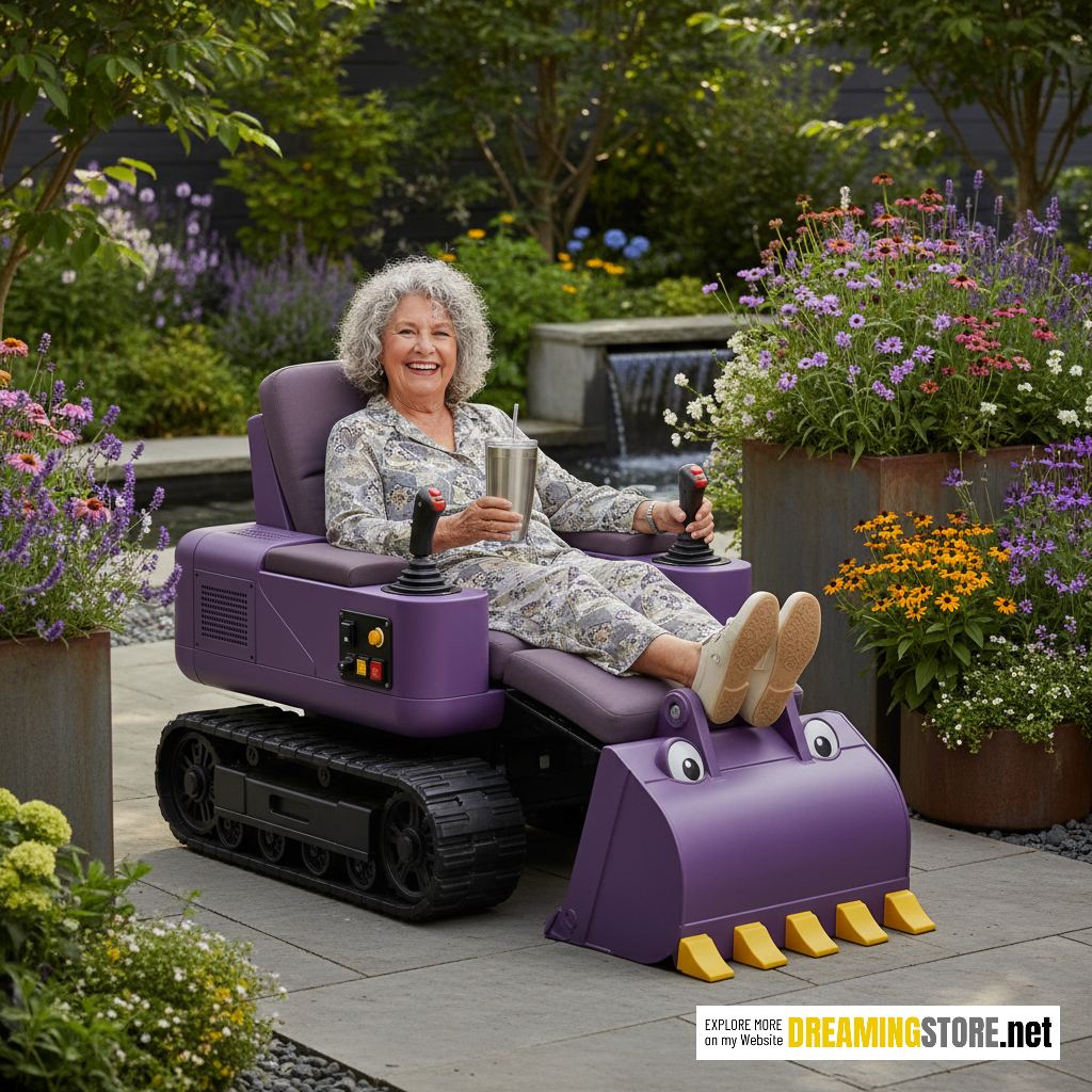excavator-inspired recliner