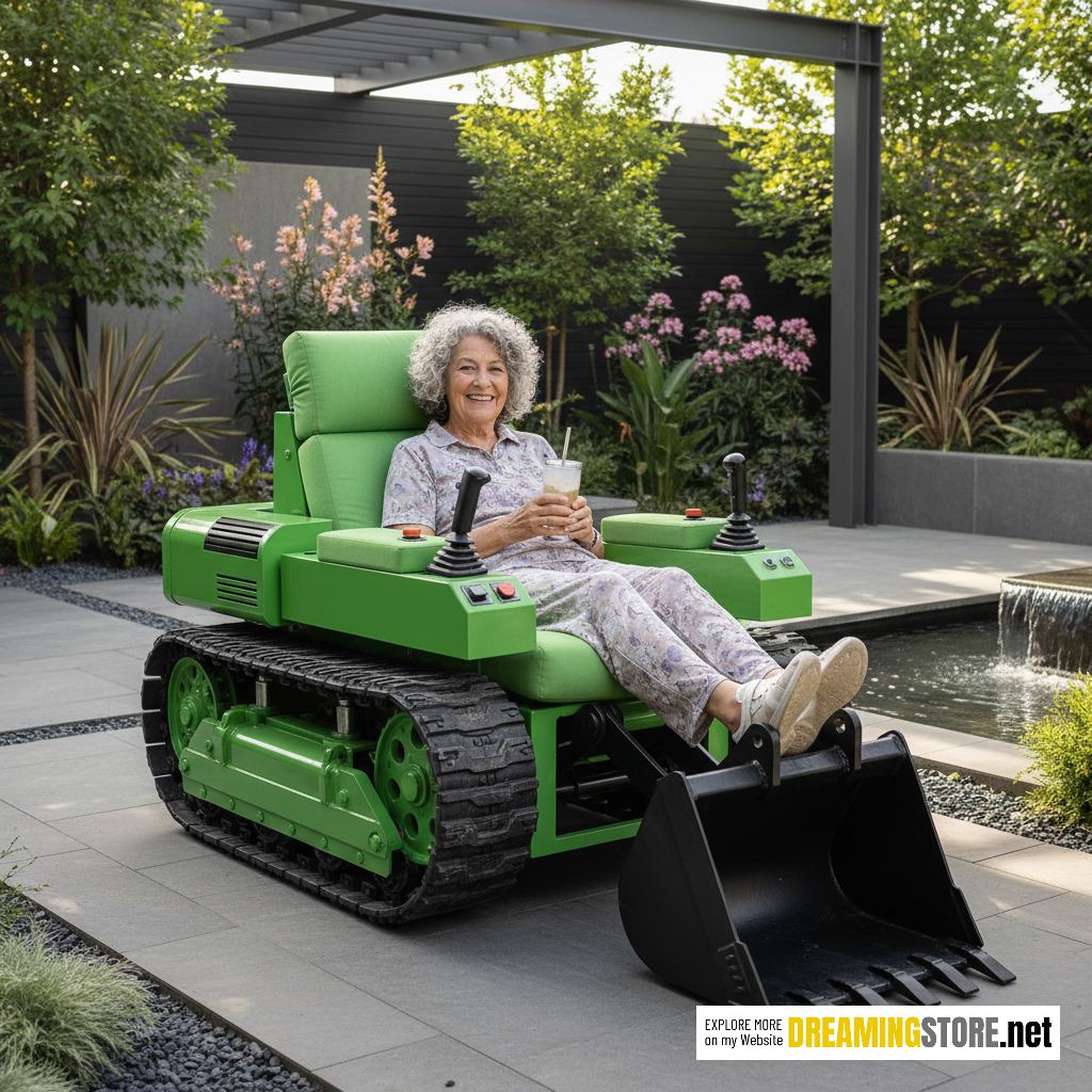 excavator-inspired recliner