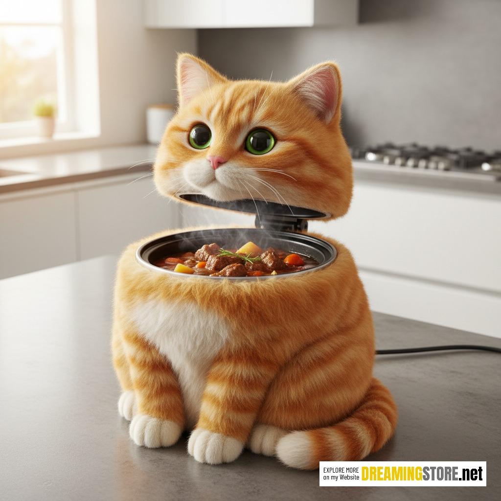 Cat Shaped Slow Cooker