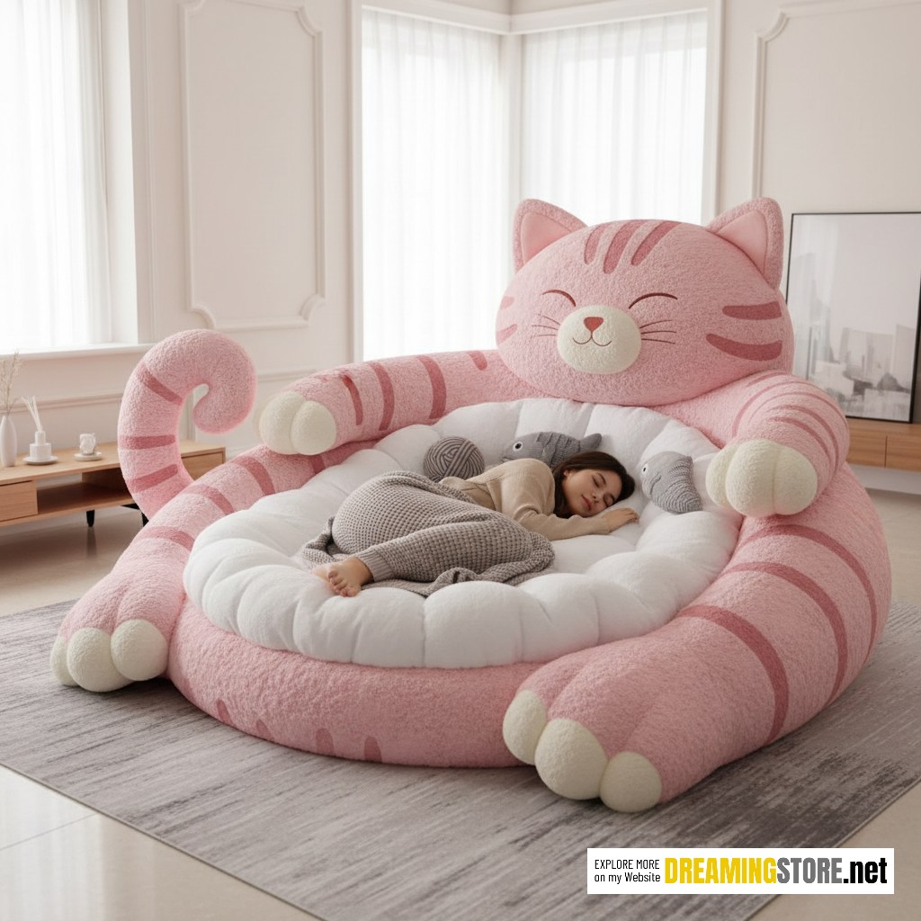 Giant Cat Shaped Lounger