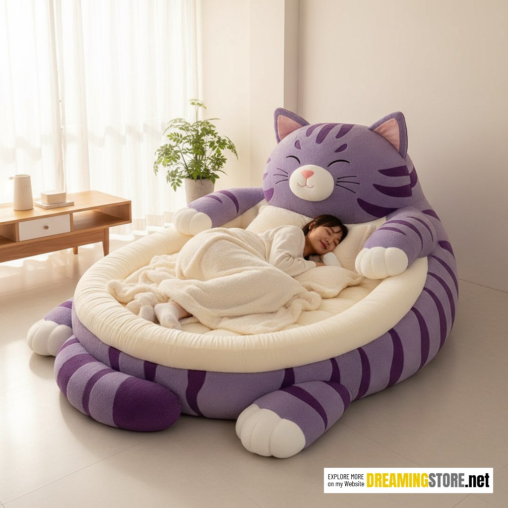 Giant Cat Shaped Lounger