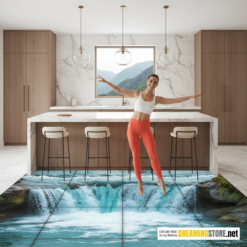 digital screen kitchen floor