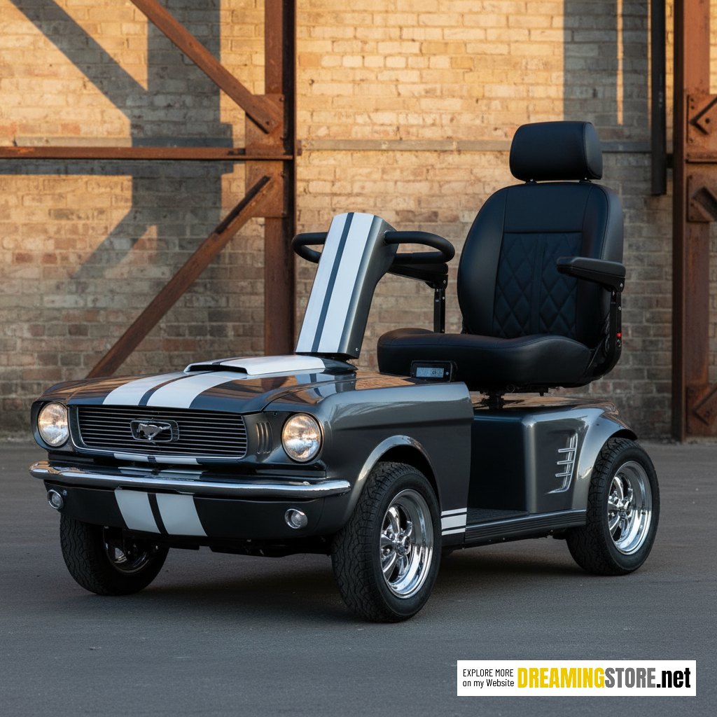 Mustang-inspired mobility scooters