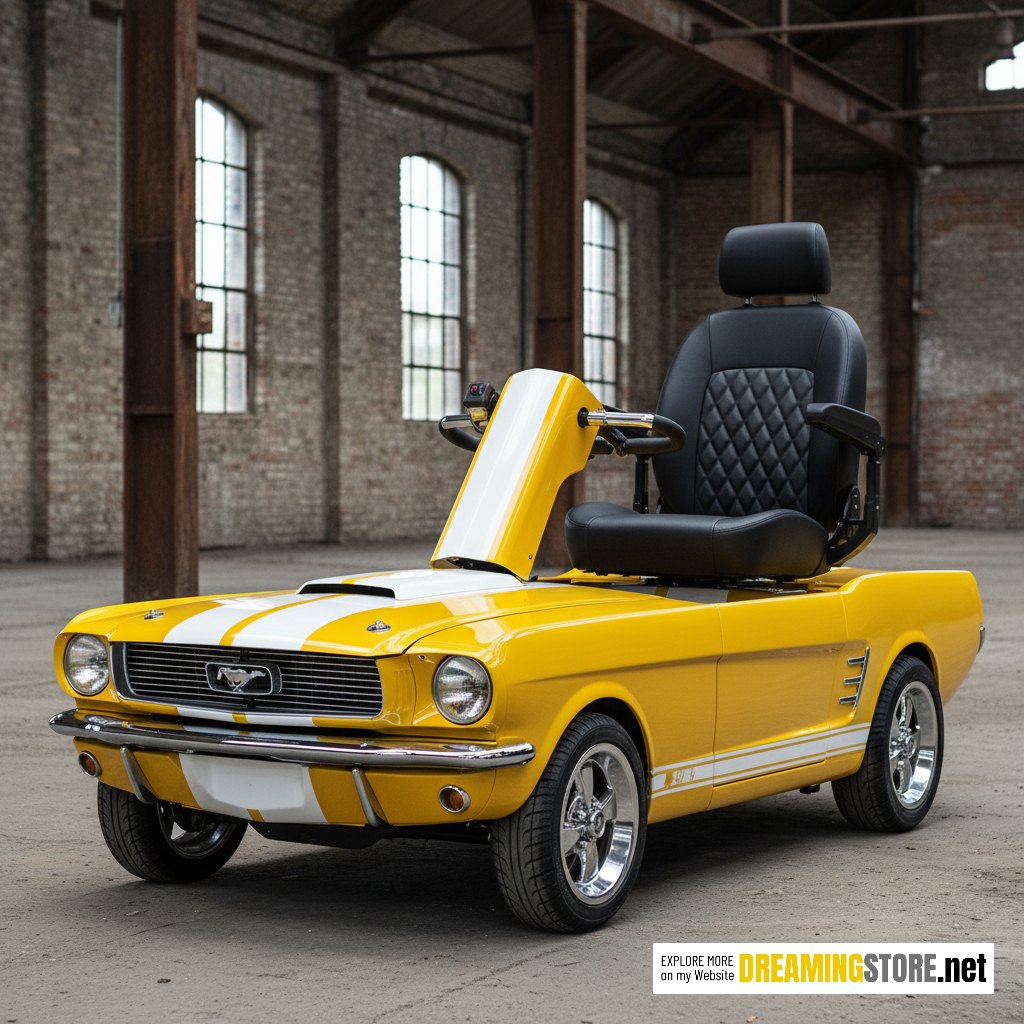 Mustang-inspired mobility scooters
