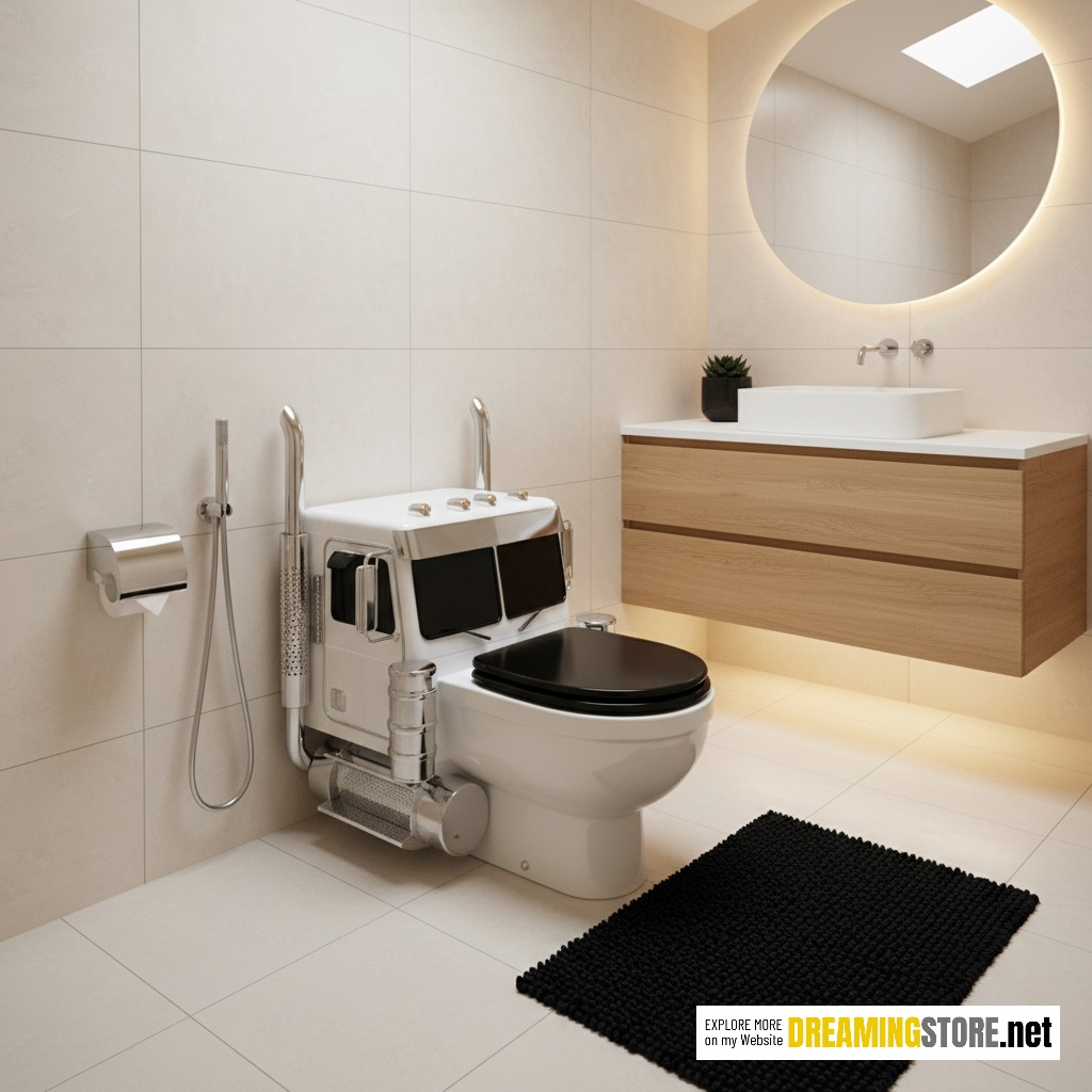 Semi-truck toilet
