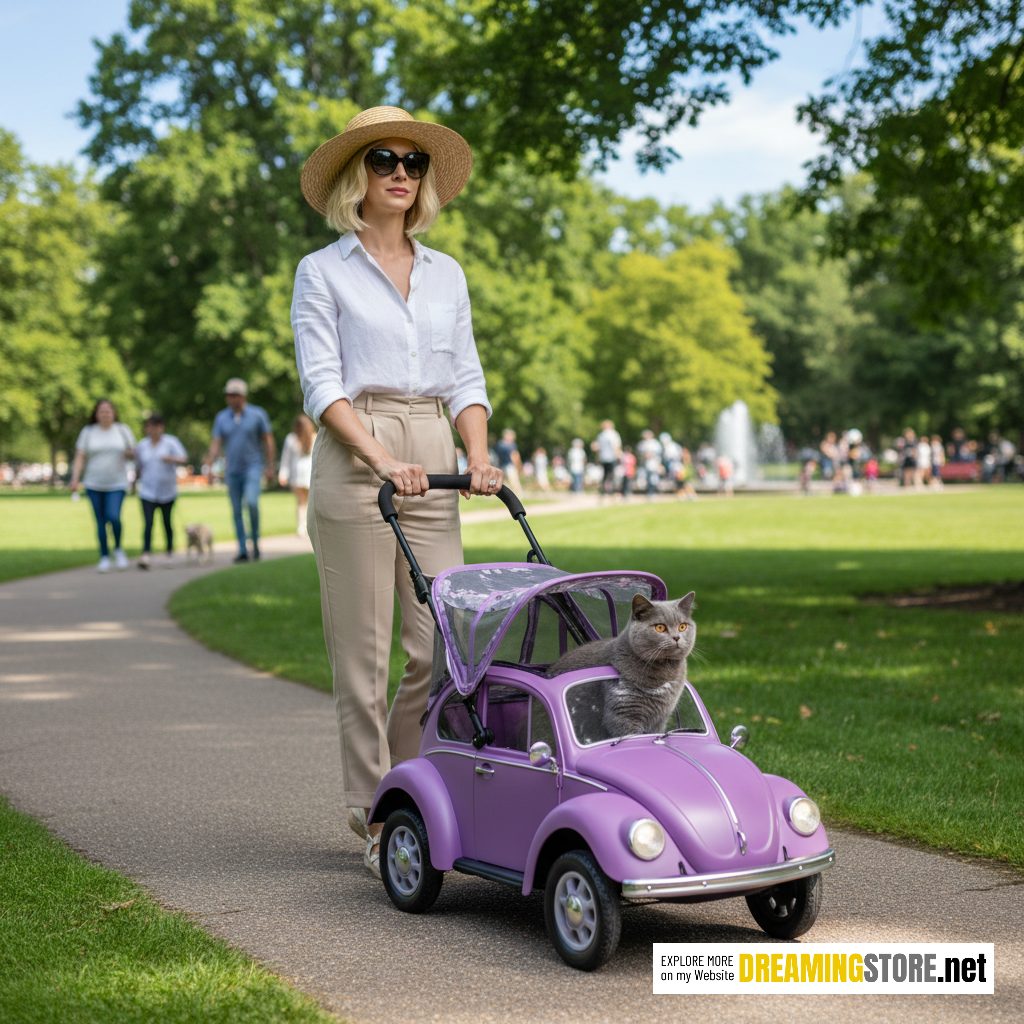 VW Beetle pet stroller
