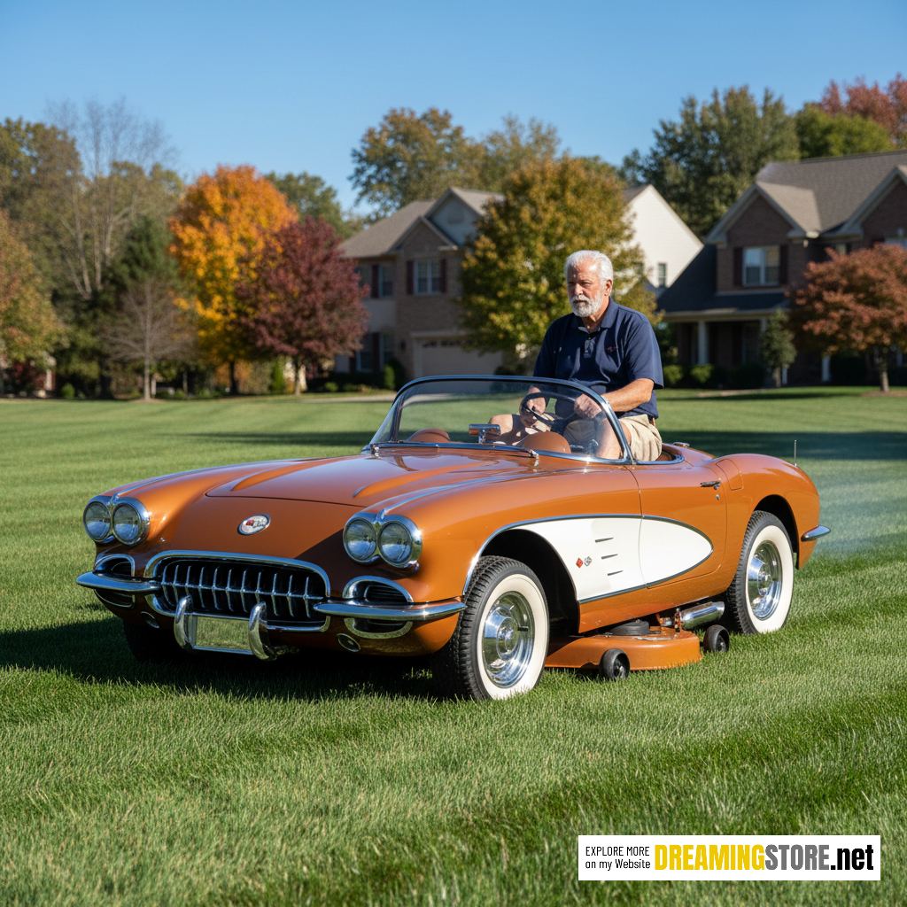 Classic Car Riding Mower