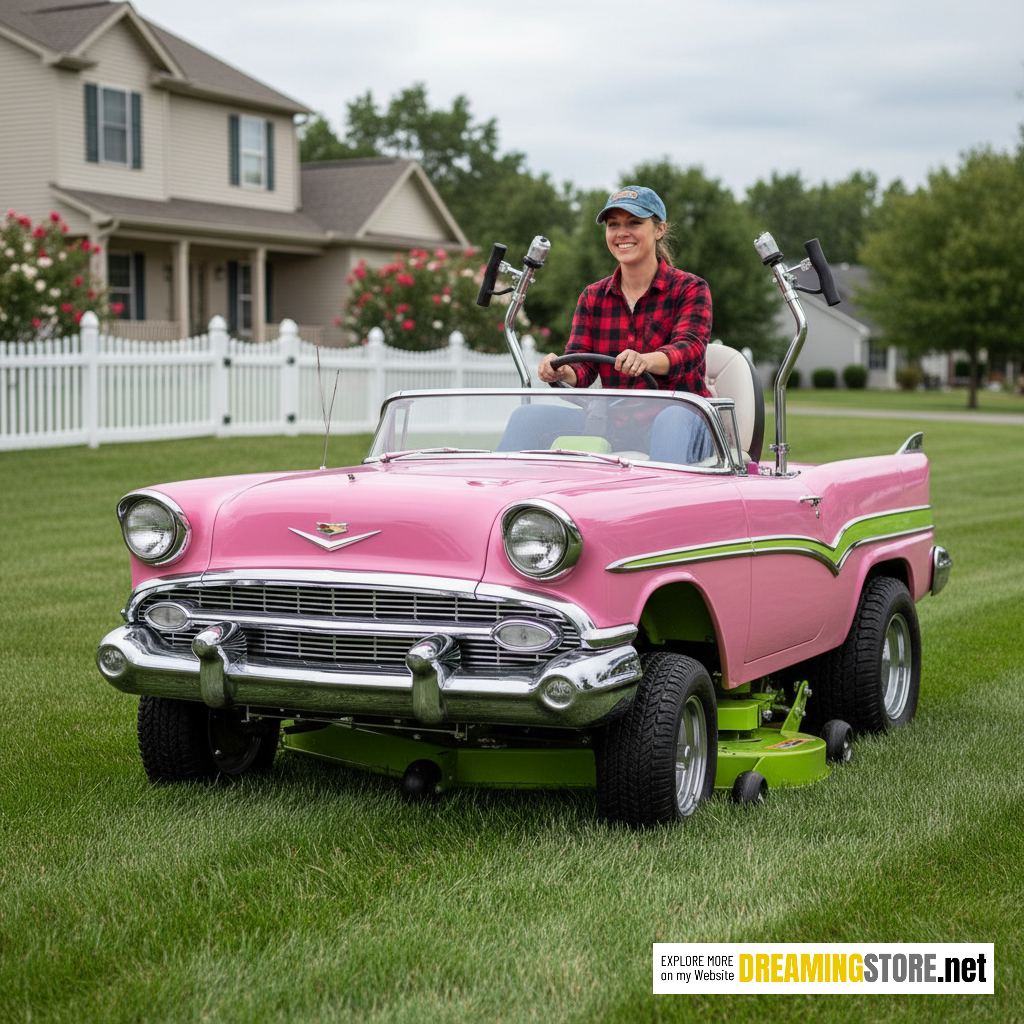Classic Car Riding Mower