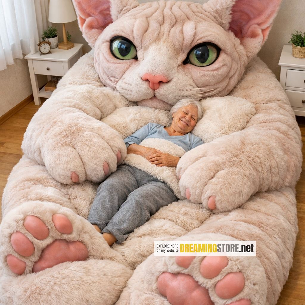 Giant Cat Shaped Bed
