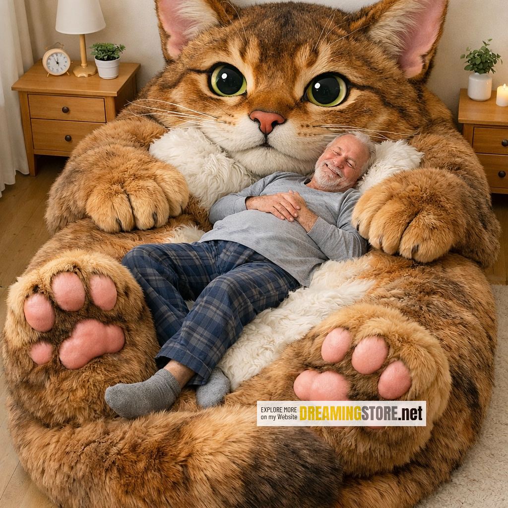 Giant Cat Shaped Bed