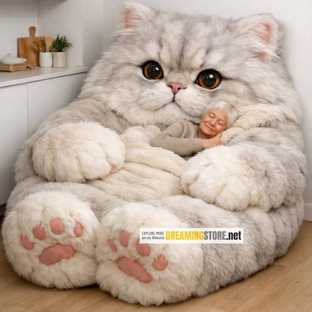 Giant Cat Shaped Lounger
