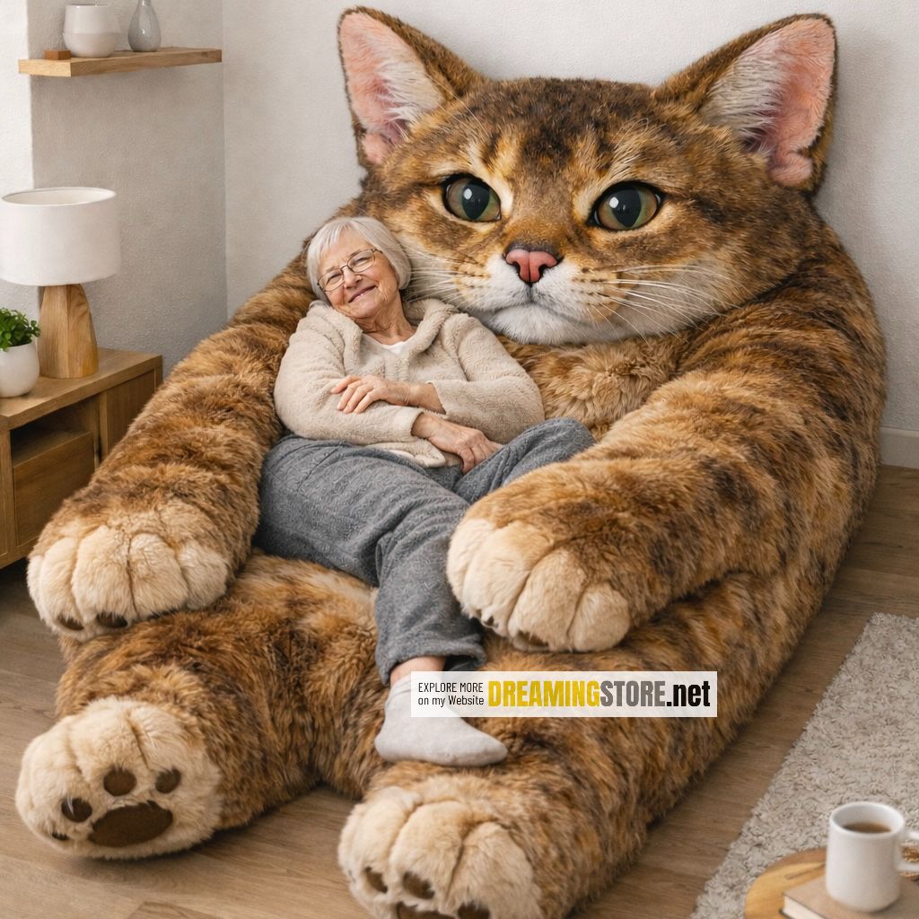Giant Cat Shaped Lounger