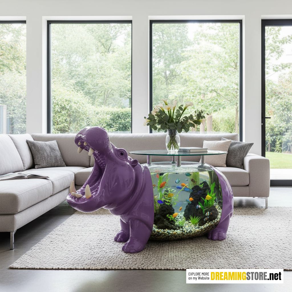 Hippo Shaped Coffee Tables