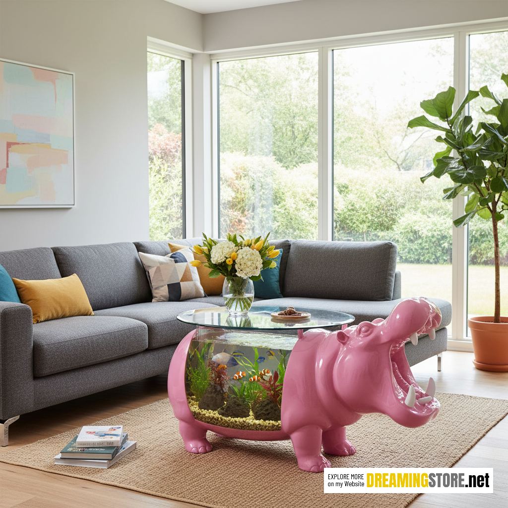 Hippo Aquarium Coffee Table