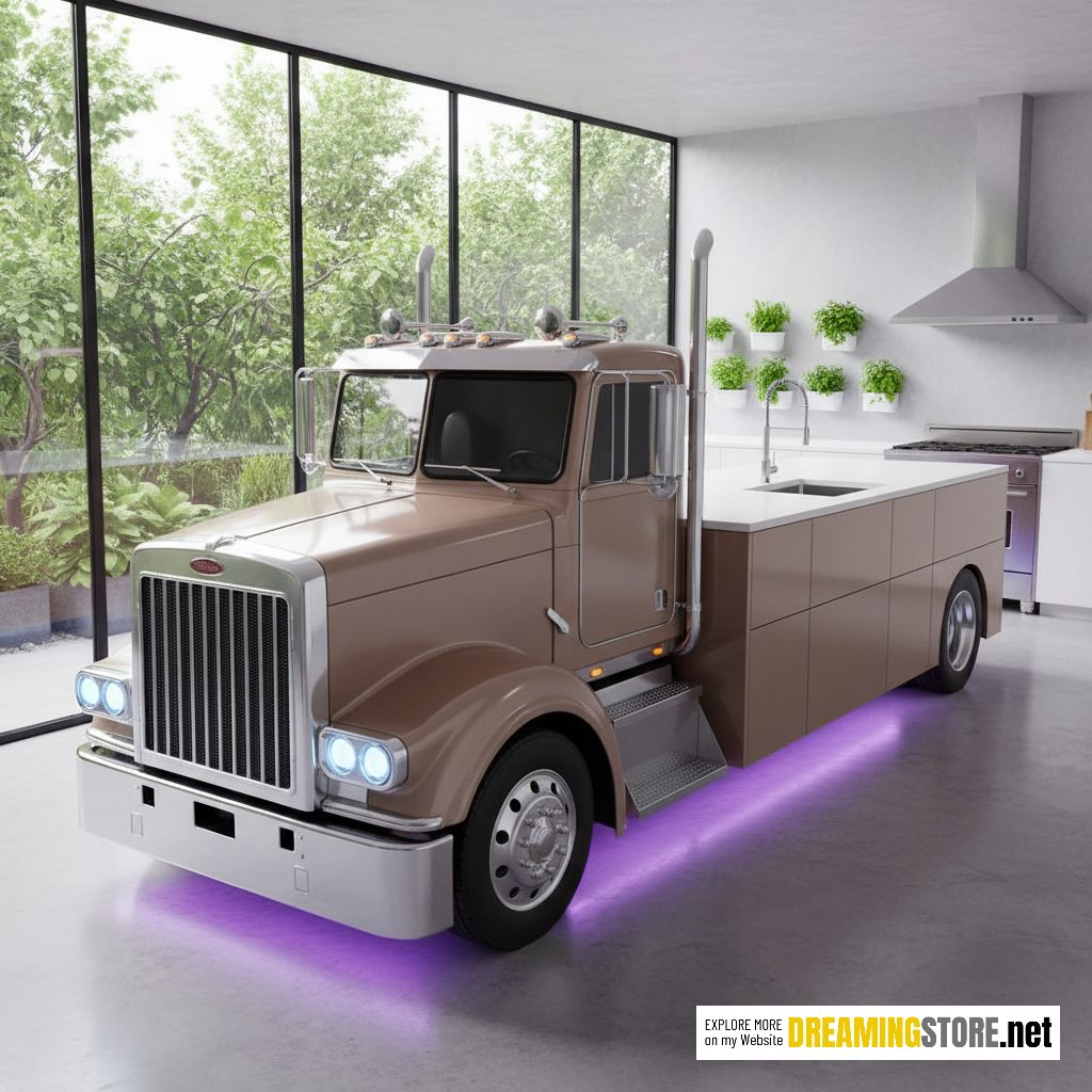 Semi-Truck Kitchen Island