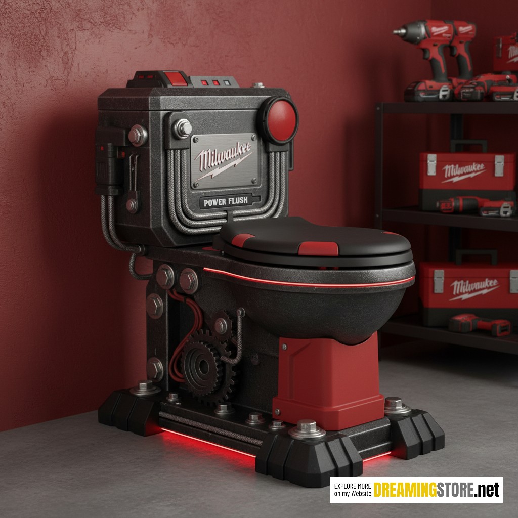 Power Tool Garage Toilet