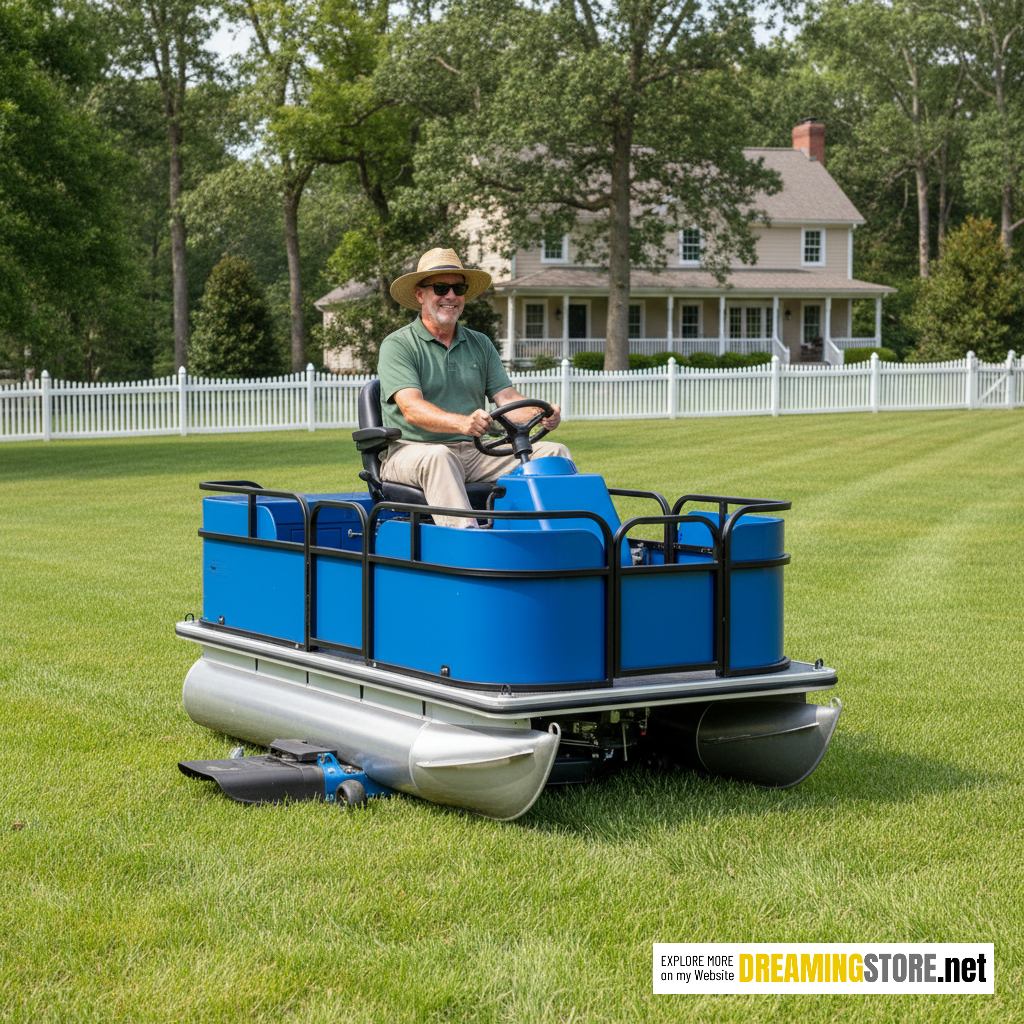 pontoon boat riding mowers
