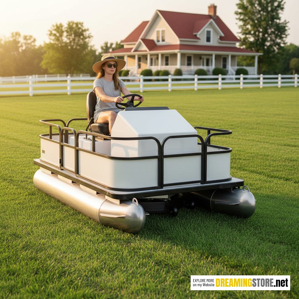 pontoon boat riding mowers