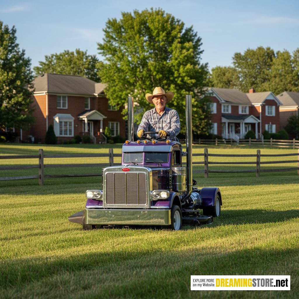 semi-truck lawn mowers