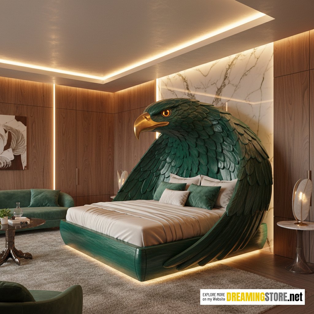 eagle-shaped bed