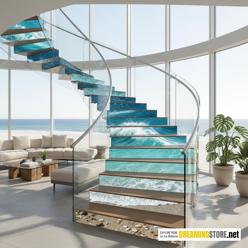 Active Scene Beach Staircase