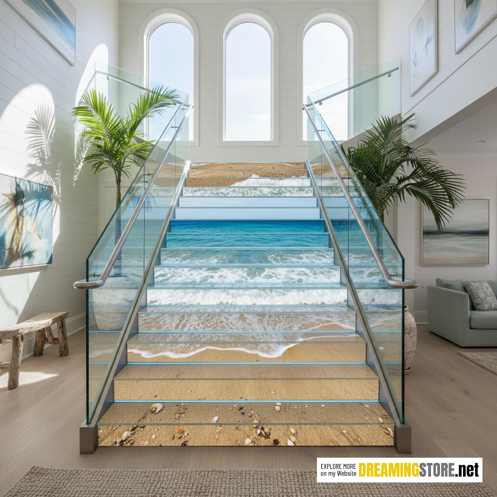 Active Scene Beach Staircase