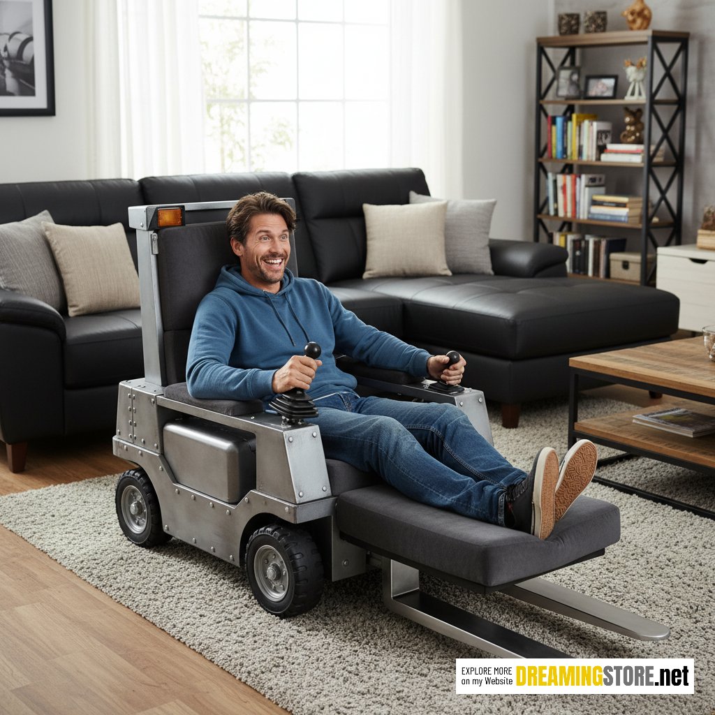 forklift-shaped recliners