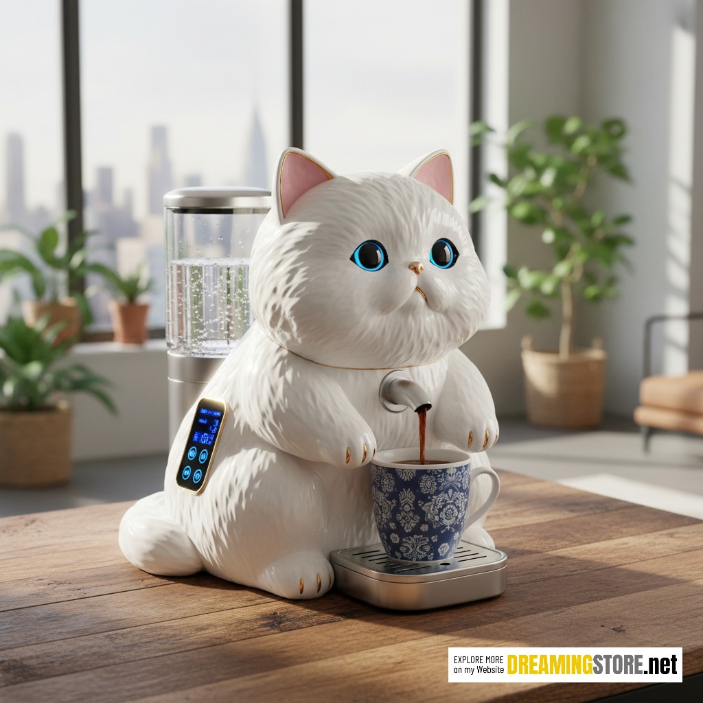Robotic Cat Coffee Maker