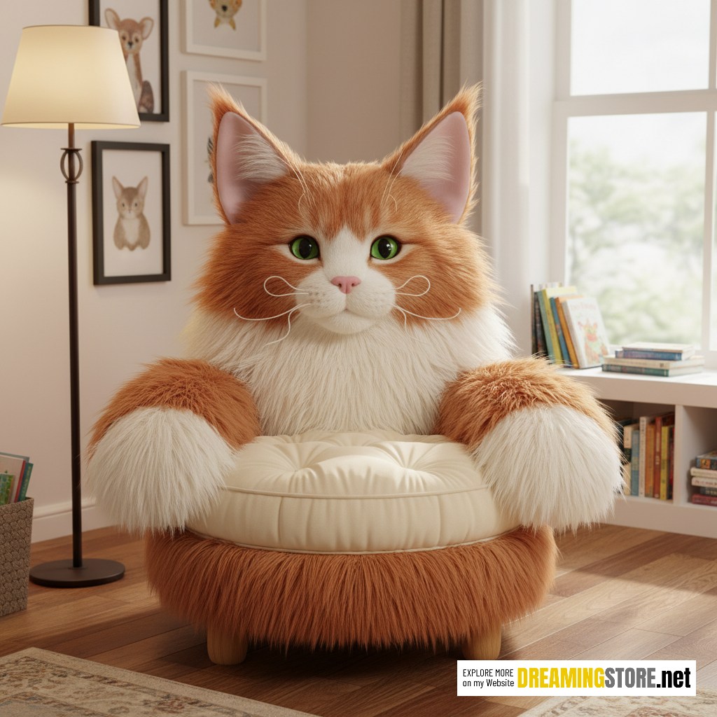 Giant cat armchairs