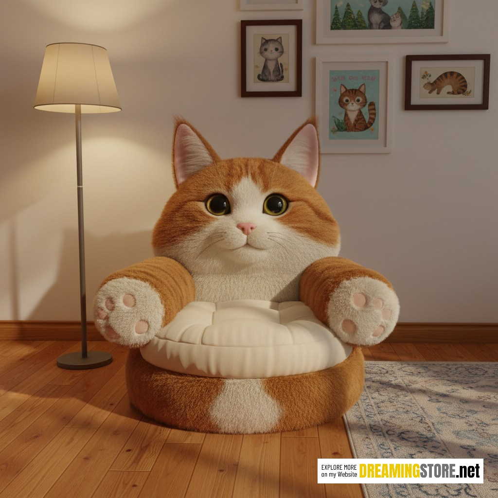 Giant cat armchairs