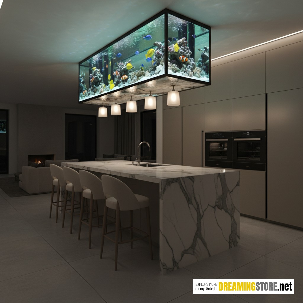 Aquarium Kitchen Island Chandelier