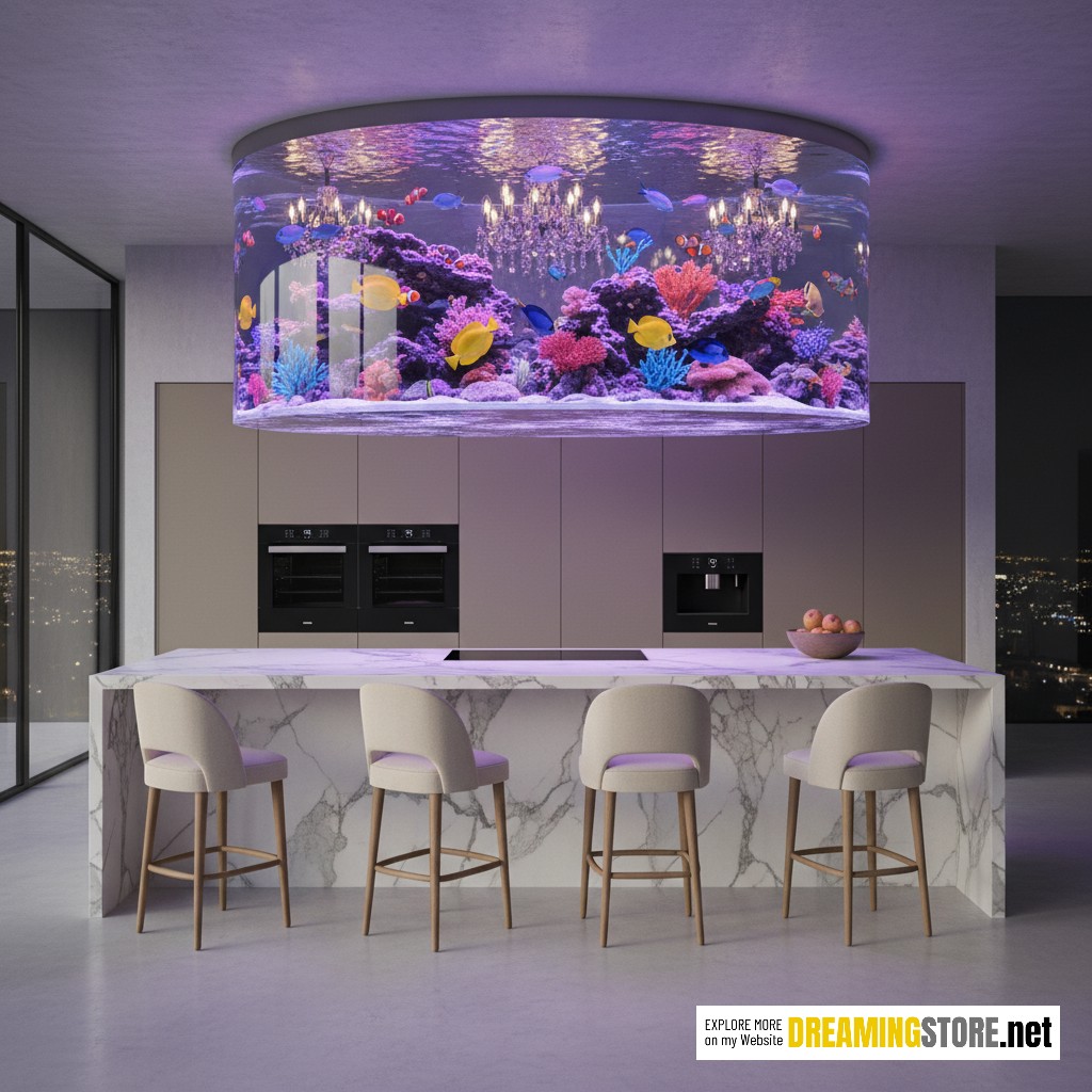 Aquarium Kitchen Island Chandelier