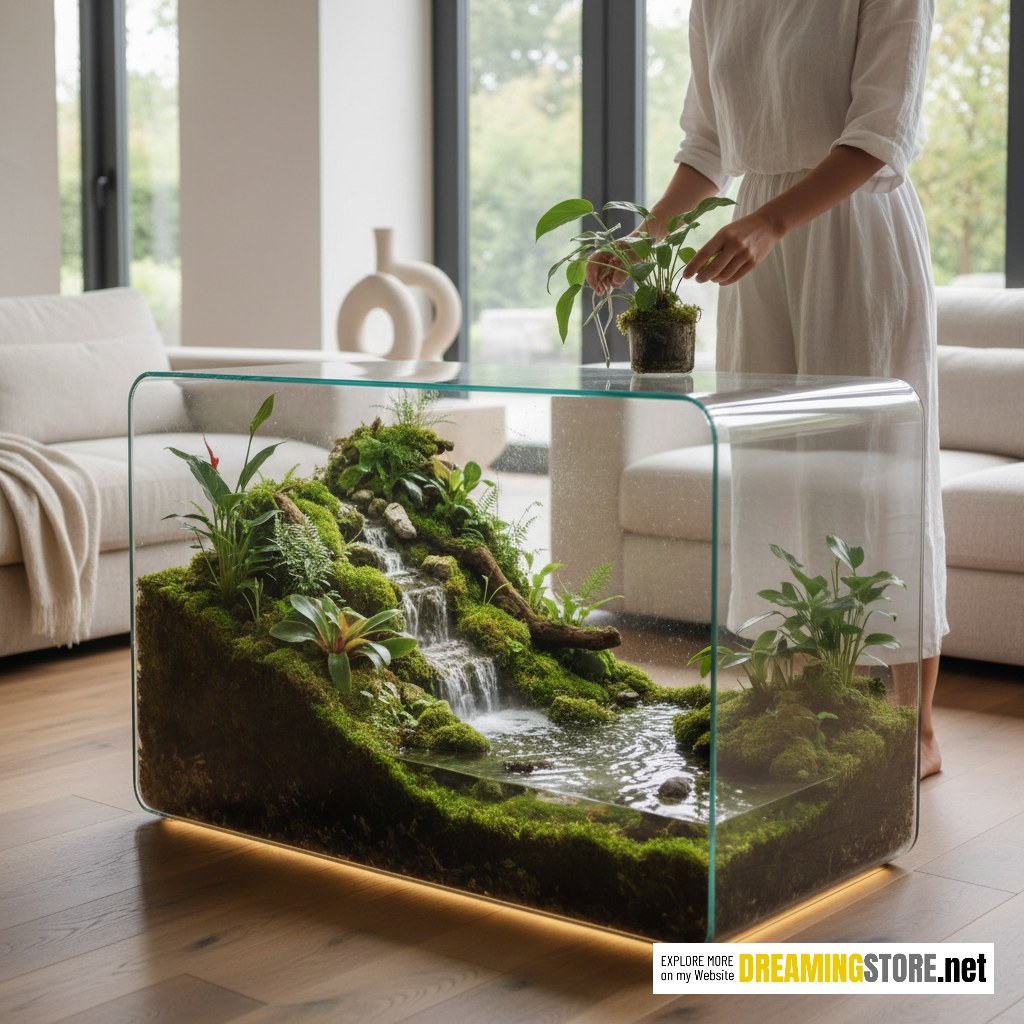 waterfall coffee table