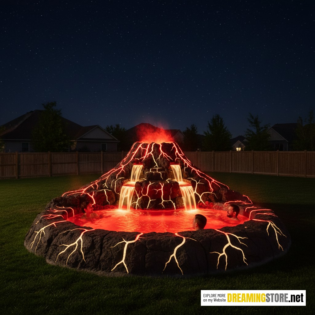 Volcano inspired Hot Tub