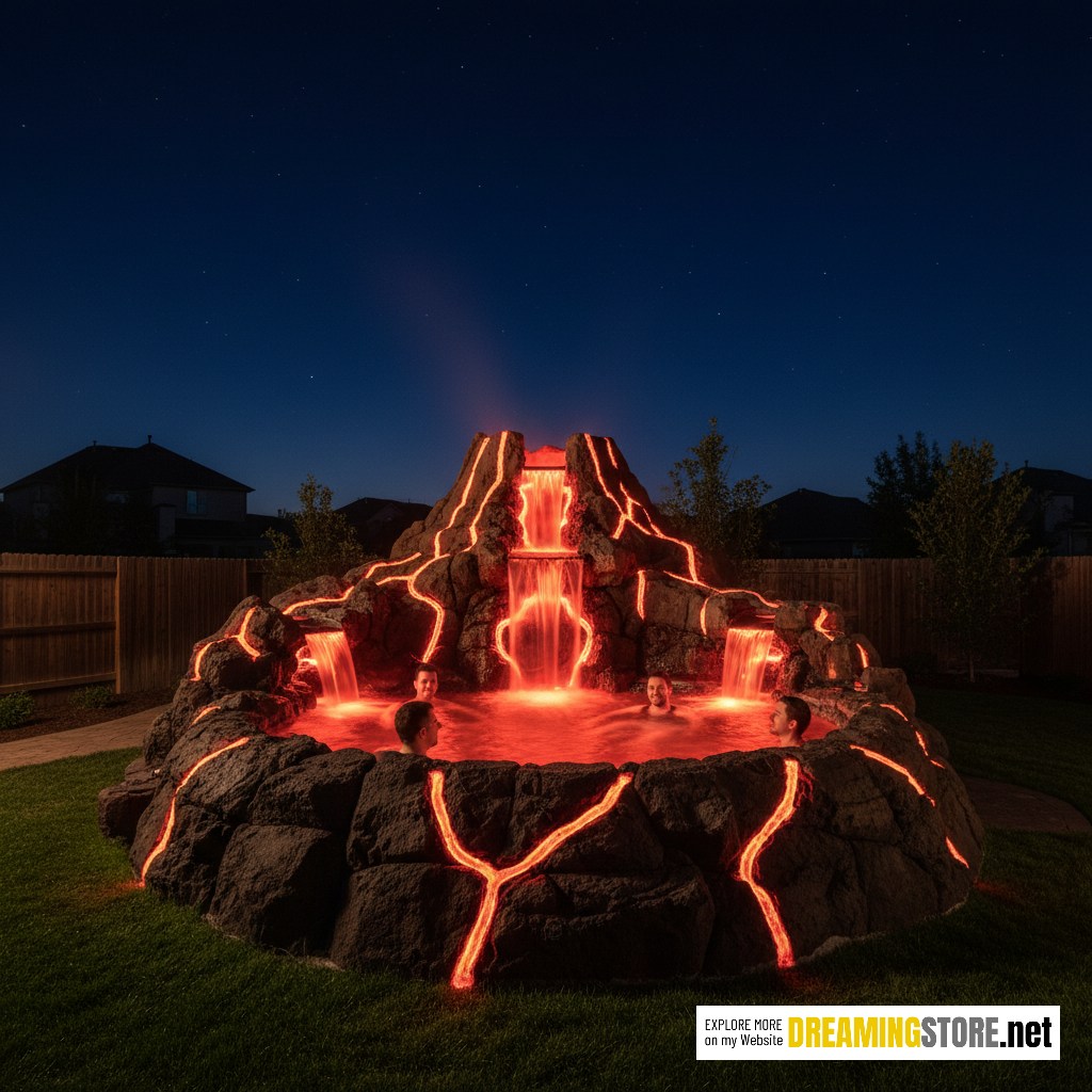Volcano inspired Hot Tub