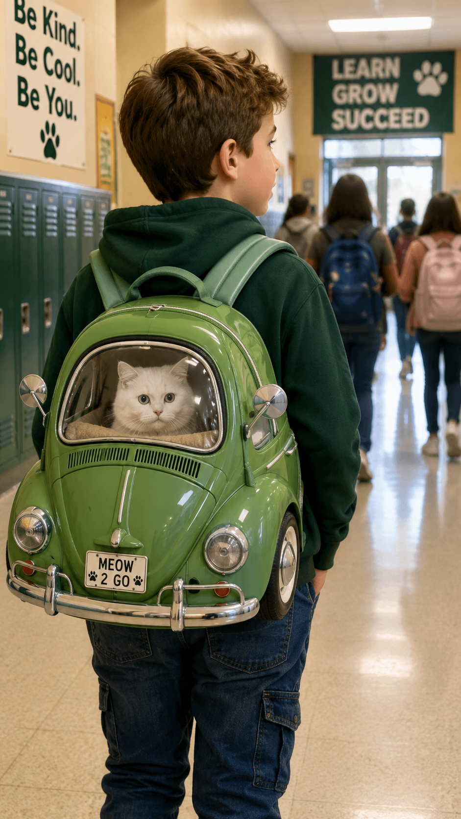 VW Beetle Cat Backpack