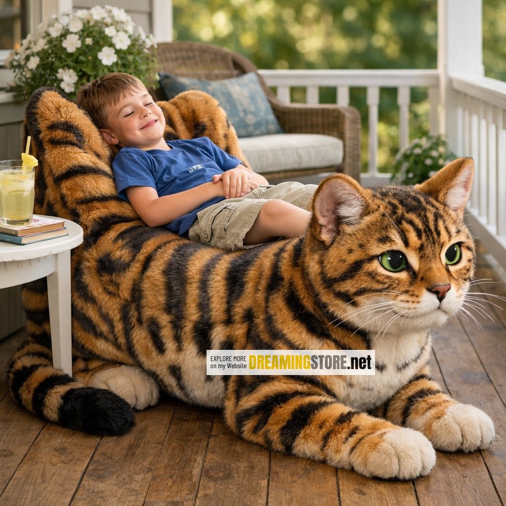 walking cat shaped recliners