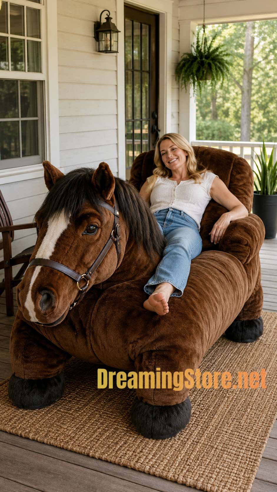 cute warhorse-shaped recliner